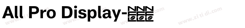 All Pro Display字体转换